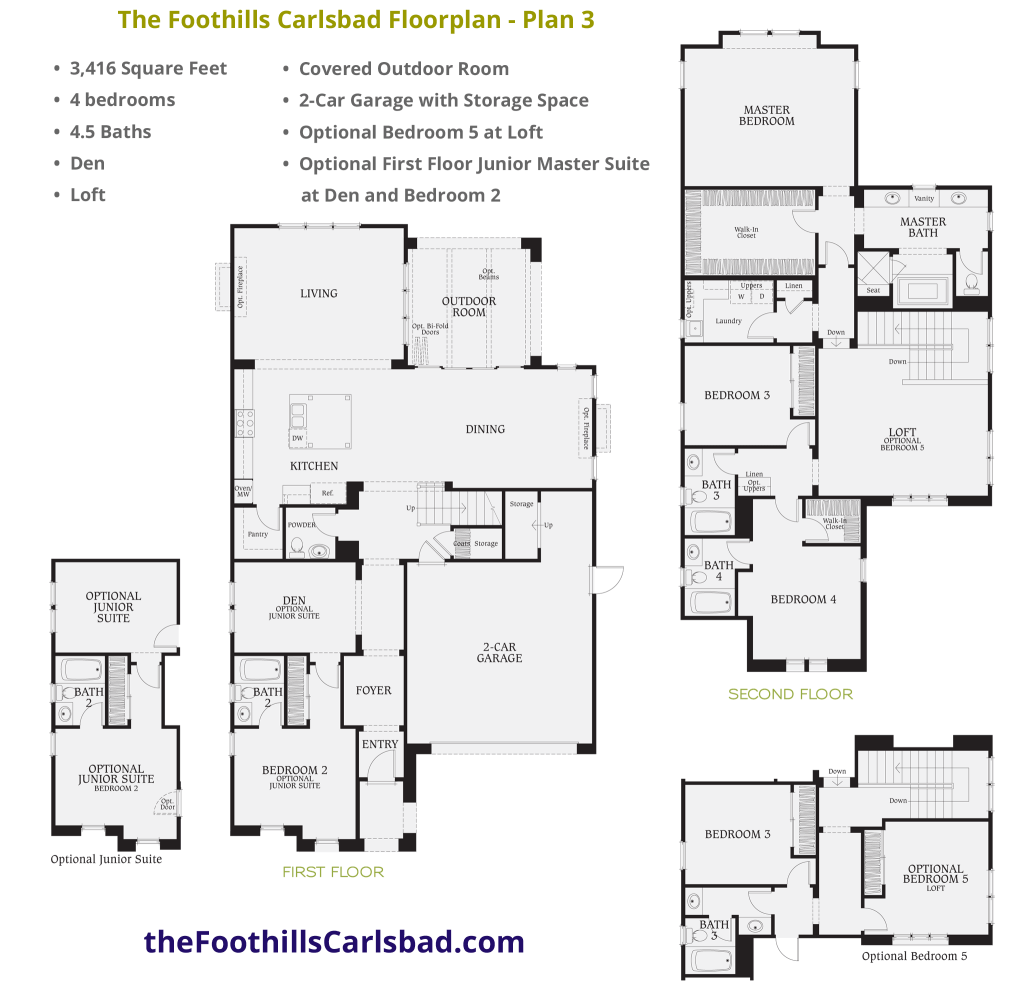 The Foothills Carlsbad - Floorplan: Plan 3