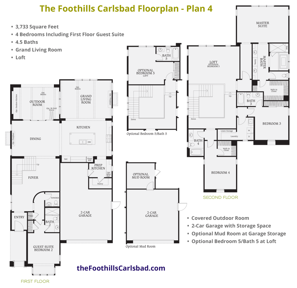 The Foothills Carlsbad - Floorplan: Plan 4